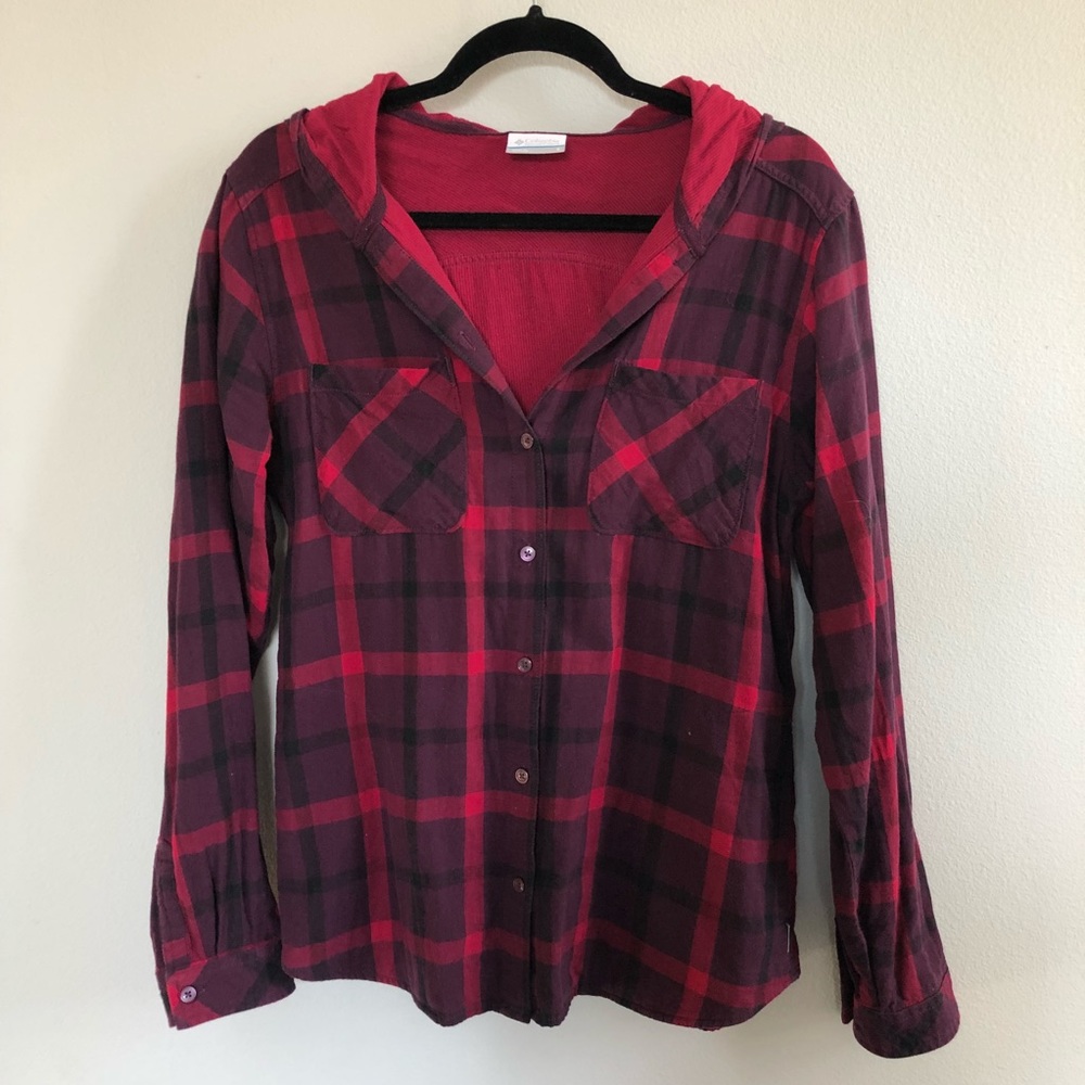 Columbia Hooded Button Down